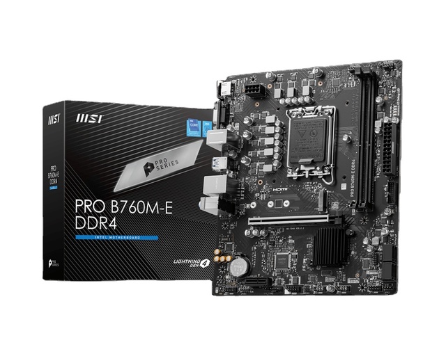 Brand New PRO B760M-E DDR4 Gaming Motherboard 2xDDR4 UDIMM LGA 1700 Support 14th/13th/12th Gen Processor Computer Motherboard