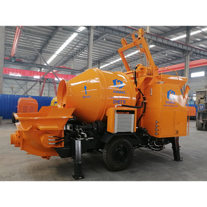 Hamac Kleine Draagbare Mobiele Aanhangwagen Betonmix En Pomp Beton Mengen En Pompen Machine Prijs - Product Image 3