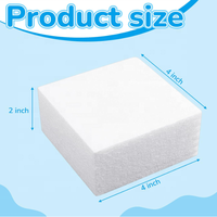 Blocs de mousse artisanaux non compressibles, cubes de mousse blanche en forme de fleur, blocs de polystyrène EPS pour la sculpture, bricolage, Noël, école, enfants