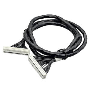 สายไฟฟ้าหุ้มฉนวน PVC ทองแดงชุบ UL 1007 สีดำ แบบกำหนดเองได้ ขั้วต่อ STOCKO 20 พิน 24AWG - Product Image 1