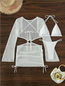 Haut cache-cœur dos nu pour femme avec découpes et liens latéraux - Product Image 4