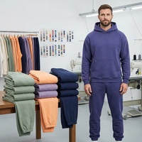 Ensemble sweat-shirt et pantalon de survêtement en coton biologique Cenloong, ensembles de survêtements personnalisés pour hommes, ensemble unisexe pour hommes, haute qualité