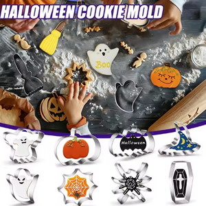 In acciaio inossidabile pipistrello zucca fantasma ragno gatto cioccolato fatto da te Set di stampo per <span class=keywords><strong>biscotti</strong></span> di <span class=keywords><strong>Halloween</strong></span> Cookie Cutter per pasticceria strumenti - Product Image 6