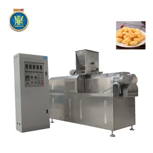 extruder for cheese ball puffed food extruder snack making machine production line complete korean puffed rice snack machinery