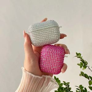 2024 moda mujer chica Bling Airpod Case, diseñador de lujo Diamond Earbuds Cases para Airpod Pro 1/2 - Product Image 1