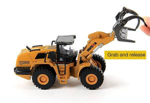 合金木材抓取器Huina 1716 1/50比例木材抓斗卡车模型金属仿真模型儿童工程汽车模型玩具 - Product Image 5