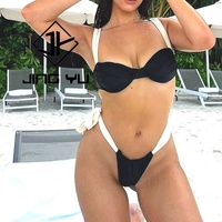 Maillot de bain deux pièces sur mesure pour femmes, nouveau tissu de maillot de bain recyclé 2024, bikini ajustable anti-rides