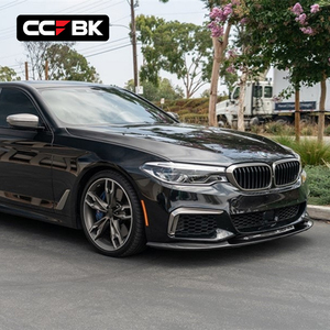 Para BMW <span class=keywords><strong>G30</strong></span> G31 M Sport 520i 530i 530d 540i 540d 550i 550d 2017-2020, alerón delantero de fibra de carbono seca estilo 3D, divisor de labio inferior - Product Image 3