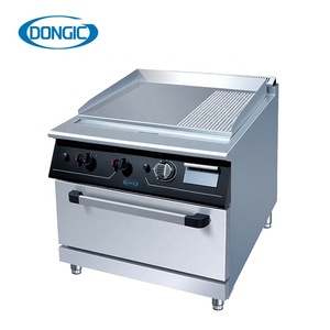 700 Series Thép Không Gỉ Combo Nhà Hàng Bếp <span class=keywords><strong>Gas</strong></span> Chrome Mạ Phẳng <span class=keywords><strong>Top</strong></span> 1/3 Rãnh Vỉ Nướng Với Lò <span class=keywords><strong>Gas</strong></span> - Product Image 1