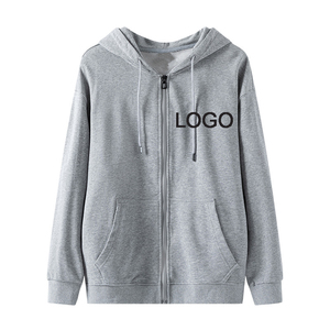 Custom logo 300gsm Zipper Hooded Pocket Cardigan Sweatshirt Spring and Autumn Premium Hoodie