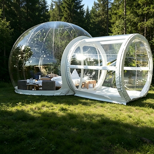 Carpa Domo Geodésica Transparente de PVC de 4m, 5m, 6m con Estructura de Acero Q235, Ecológica, para Jardín, Glamping, Observación de Estrellas y Jardinería - Product Image 6