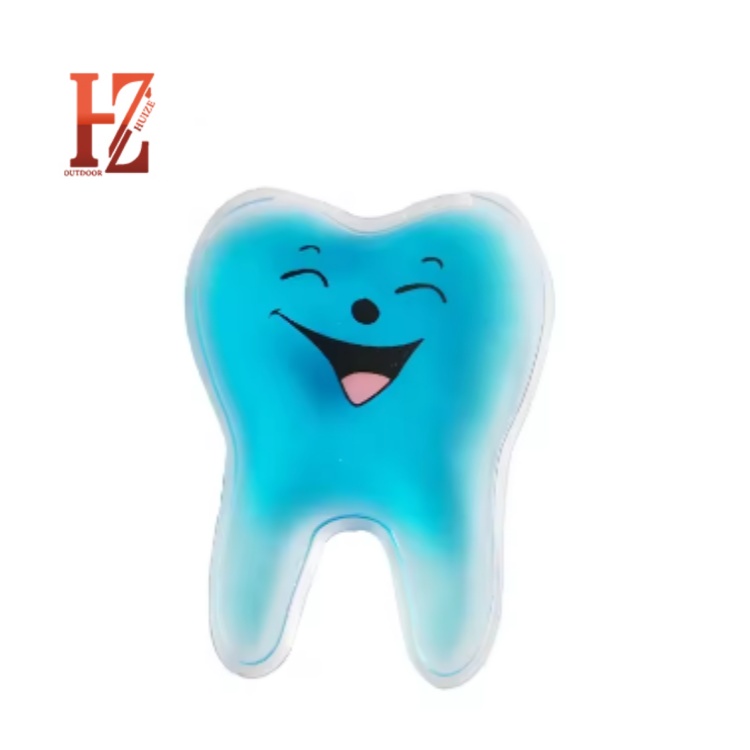 Customized Tooth Shape Reusable Ice Pack Hot and Cold Pack for Dental Hospitals Relieve Tooth Pain Gel Ice Pack