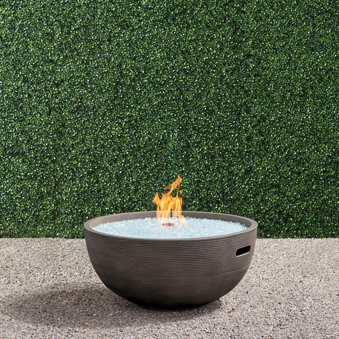 outdoor fire pit table garden set natural gas propane round table top fire pit
