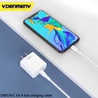 Cable de Datos VDENMENV D08T Original de PVC de 1 M con Carga Rápida, Compatible con Carga Súper Rápida de 67W/80W/120W