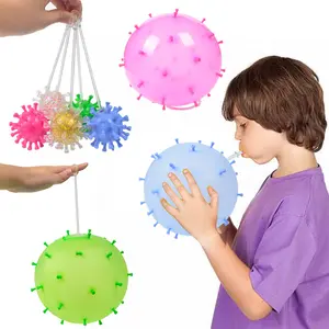 New Creative Soft Rubber Virus Shape Squishy Toys Squeeze Ball Anti Stress Toy For Children