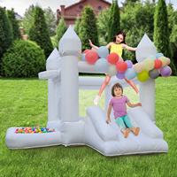 Château gonflable commercial certifié EN14960 en PVC de 0,55 mm, pour mariage, garantie 3 ans, capacité 6 personnes, idéal pour les fêtes