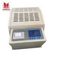 Kit de probador de fuerza dieléctrica de aceite completamente automático HM801/juego de prueba de rotura de aceite de aislamiento/análisis de aceite de transformador BDV Machi