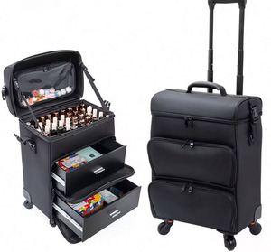 Échantillon Gratuit - Trousse de Manucure Portable à Fermeture Éclair Souple et Simple, Grande Capacité, pour Voyage et Rangement de Vernis à Ongles - Product Image 1