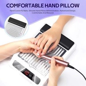 Potente Colector de Polvo para Uñas, Aspiradora de Uñas con Ventilador, Equipo de Manicura para Salón, 80w - Product Image 1