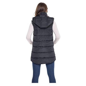 Gilet d'hiver pour femmes Veste <span class=keywords><strong>sans</strong></span> manches rembourrée Gilet long - Product Image 5