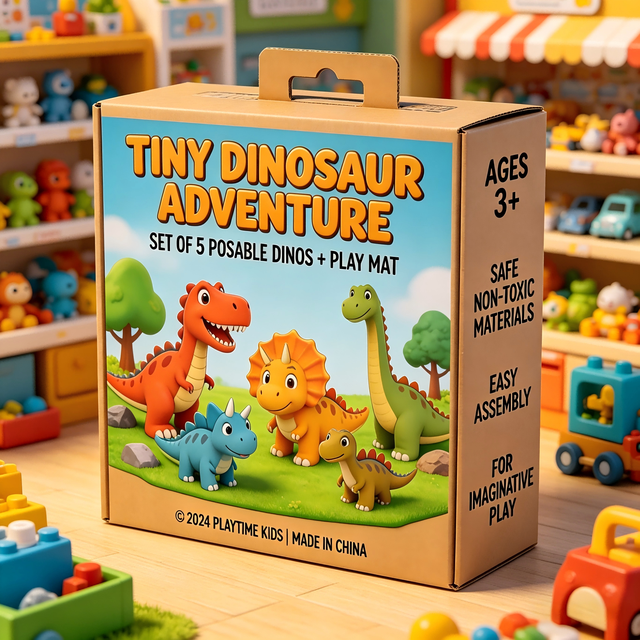 Premium Custom Printed Toy Packaging Boxes with Die Cut Window for Kids Action Figures and Professional Retail Marketing