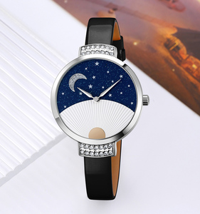SKMEI นาฬิกาควอตซ์สำหรับผู้หญิงสายหนัง9279พร้อมดาว - Product Image 2
