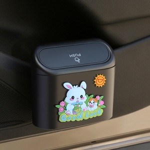Poubelle de voiture suspendue à la porte, seau de rangement multifonctionnel pour parapluies de rangée avant, décoration intérieure, fabriqué en Chine, en acier inoxydable - Product Image 2