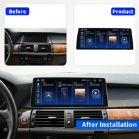 Autoradio Multimédia Android Carplay Ultra Fin 12.8" avec GPS pour BMW X5 E70 X6 E71 CCC CIC