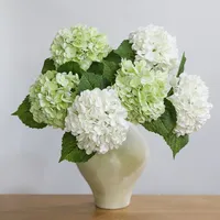 Hydrangeas artificiels en latex à toucher réel, bouquet de mariée, arrangement floral pour table de mariage, décoration de la maison, fausses hydrangeas