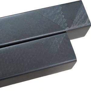 3K Carbon Fiber Square Tubes Assortment (Hole/Textured/Stacked) 5mm <b>Thickness</b> High Strength Industrial Supports Drone Frame - Product Image 1