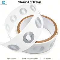 Étiquette NFC personnalisée en rouleau avec puce RFID pour système de marketing d'avis clients Google Maps (Tap to Review)