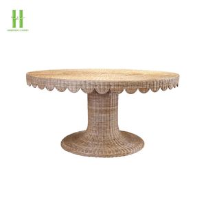 Nouveaux Produits Table Basse Festonnée Conception OEM Personnaliser Décor Fait Main Meubles De Maison De L'usine Du Vietnam Directement Meilleur Prix - Product Image 1