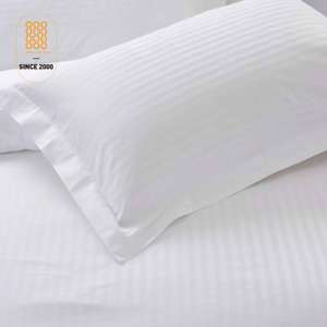 5-Sterne-Hotel Modernes 3-teiliges Satin OEKO-TEX Zertifiziertes 100% Baumwoll-Bettbezug-Set T220 Weiß mit Kissenbezügen für den Heimgebrauch - Product Image 3