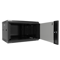 Armoire serveur murale IEC297-2 en acier laminé à froid SPCC, taille personnalisée, rack réseau, protection IP20, charge statique 100 kg, LE/OEM