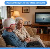 Casque médical 1070 nm avec lasers PBM pour la neurologie crânienne, thérapie préventive, casquette pour l'autisme, la maladie de Parkinson, les blessures à la tête