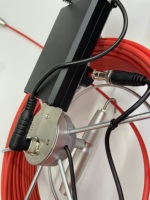 Endoscope de caméra d'inspection de tuyau d'égout avec diamètre d'objectif de 23mm, câble de travail de 30m, écran de 7 pouces