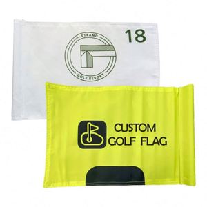 Bandera de Golf Personalizada para Publicidad Exterior, Mini Bandera de Golf con Logotipo Bordado Personalizado - Product Image 1