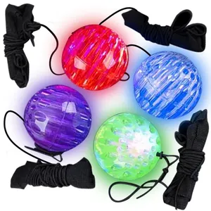 New Light up Balls with Flashing Lights and Elastic String Orbit Ball Toy Glow in the Dark Glow Toy Easter Party Favors for Kids