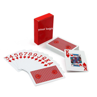 Fournisseur en gros impression de logo conception cadeaux promotionnels personnalisés boîte paquet de cartes porte-cartes à jouer personnalisées