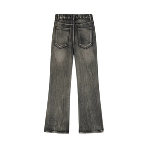 Jeans de Mezclilla de Algodón para Hombre, Corte Recto, Talle Medio, Color Azul Claro - Product Image 3