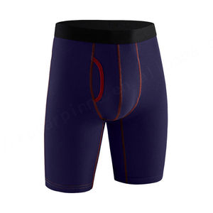 Calzoncillos bóxer para hombre al por mayor, ropa interior transpirable de diseño personalizado con estampado de moda, Bóxer largo para hombre - Product Image 4