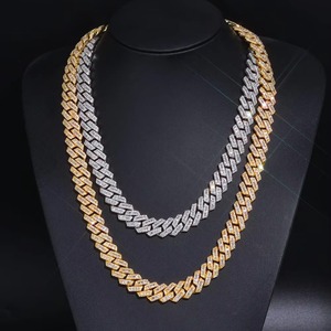Pass Diamond Tester VVS1 Moissanite Heavy <b>Cuban</b> <b>Chain</b> GRA 18K Gold Vermeil 925 <b>Silver</b> Custom Miami Hip Hop Iced Unisex Jewelry - Product Image 2
