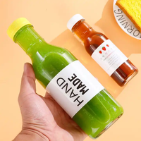 Usine En Gros 250ml 350ml 500ml Hermétique Lait Jus De Fruits Boisson Bouteille BBQ Long Anneau Cou Chili Sauce Bouteille En Verre