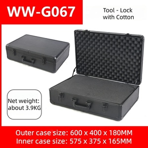 Boîtier <span class=keywords><strong>en</strong></span> alliage d'<span class=keywords><strong>aluminium</strong></span> personnalisable directement <span class=keywords><strong>en</strong></span> usine: boîte à <span class=keywords><strong>outils</strong></span> <span class=keywords><strong>vide</strong></span> étanche et antichoc pour la protection des instruments - Product Image 3