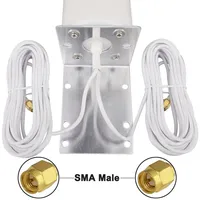Antenne WiFi extérieure omnidirectionnelle MIMO 698-2700MHz 12dBi double pour connecteurs mâles pour routeurs 4G LTE