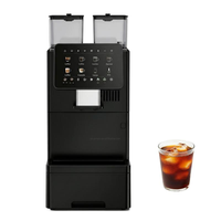 Machine à café entièrement automatique pour hôtel, café, bureau, usage commercial, avec écran tactile, annonce vocale, café froid, du grain à la tasse