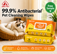 Lingettes humides jetables rafraîchissantes pour animaux de compagnie – Échantillon gratuit – Écologiques – Nettoyage doux des yeux et des oreilles des chiens et des chats – Soin délicat – Vente en gros