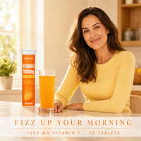 Comprimés effervescents de vitamine C, calcium, magnésium et zinc 1000mg – Complément immunitaire