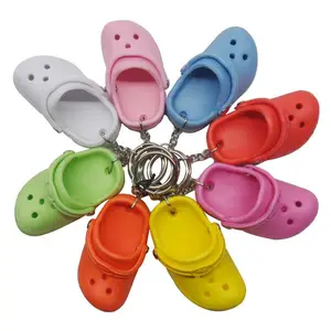 3D Mini Shoe Keychain Shoes Key Chain Clog Sandal Party Favors Slipper Keychains Cute