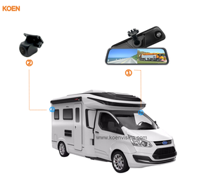 12v 24v 36v chất lượng hàng đầu gương toàn màn hình 9,66 inch 1080p camera phía trước và đảo ngược dấu gạch ngang kép gương chiế - Product Image 6